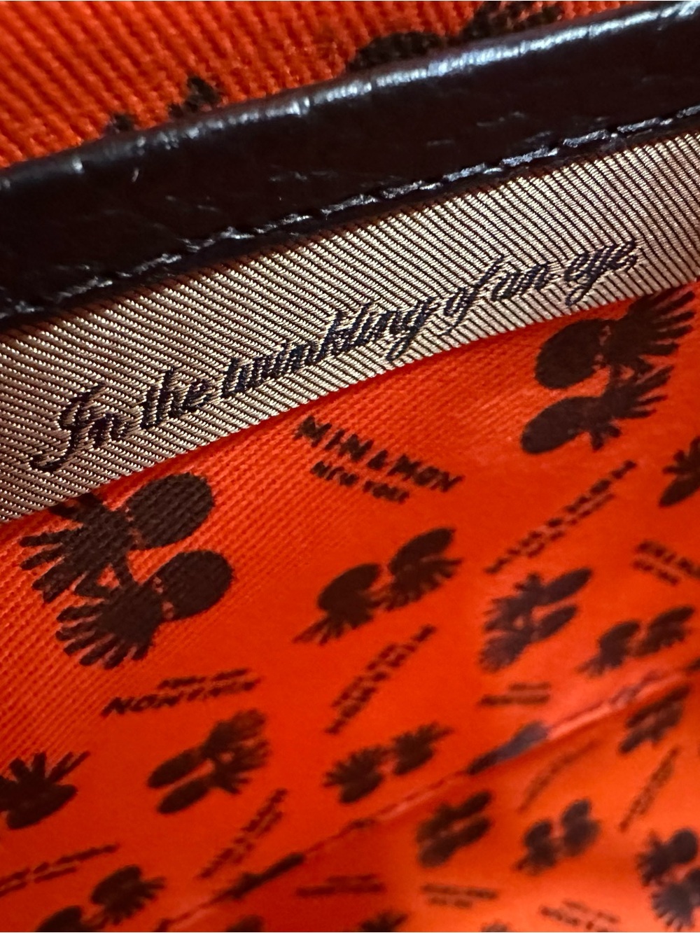 Min & Mon Esther Black Satchel Leather Bag with Multicolor Tiger Print - Picture 6 of 8